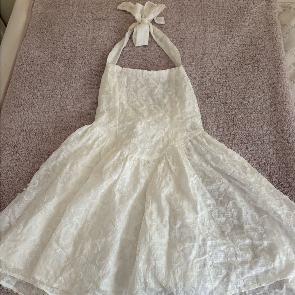 American Threads White Mini Dress